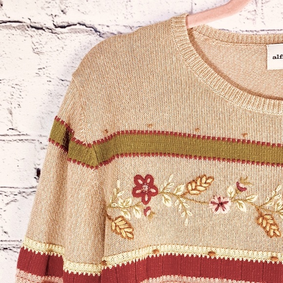 Vintage embroidered sweater